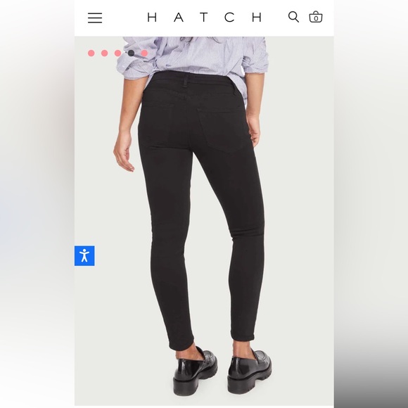 HATCH black maternity slim fit jeans - Picture 3 of 6